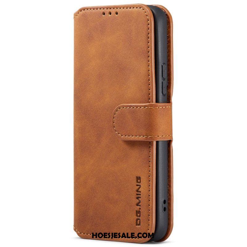 Folio-hoesje voor Samsung Galaxy S22 5G Dg.ming Retro