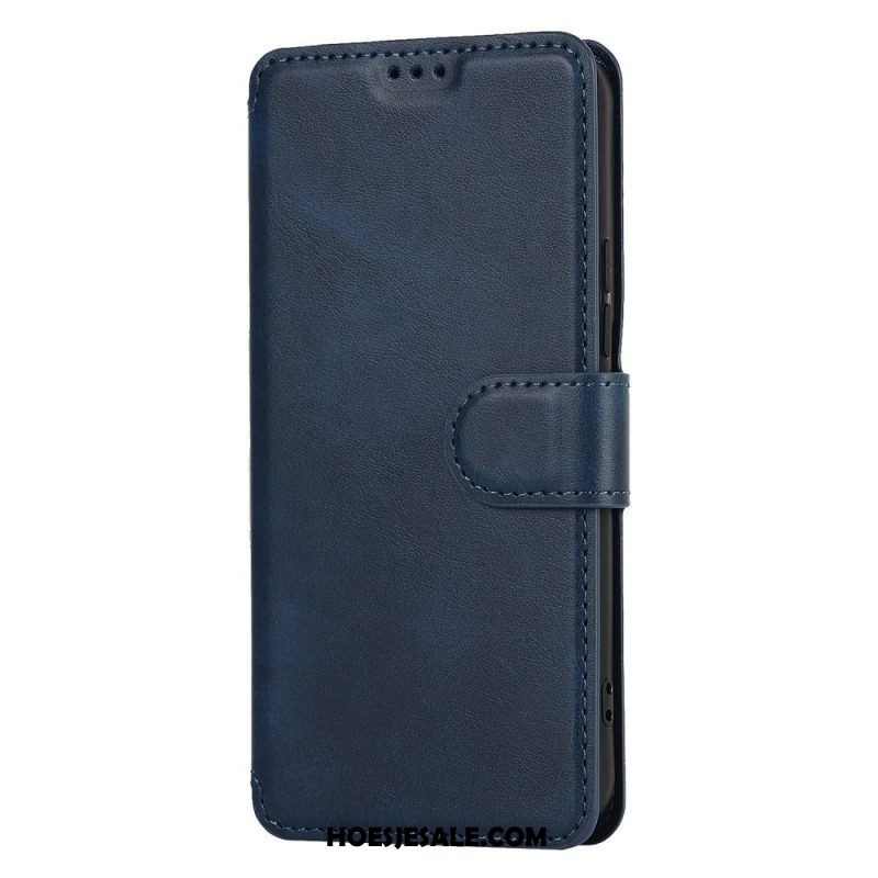 Folio-hoesje voor Samsung Galaxy S22 5G Mat Vintage Leereffect