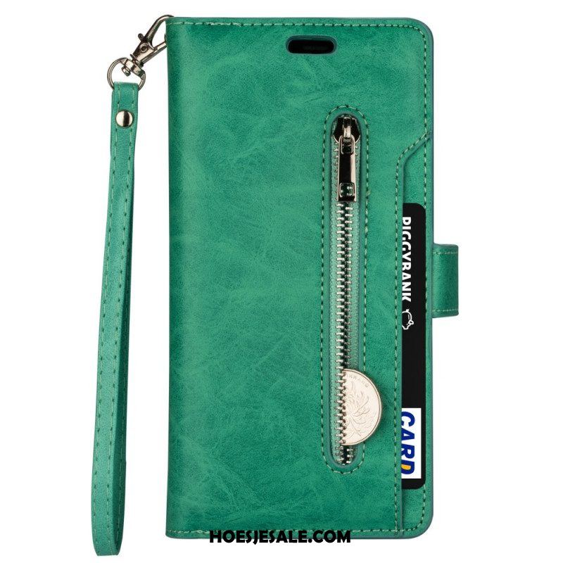 Folio-hoesje voor Samsung Galaxy S22 5G Portemonnee & Lanyard