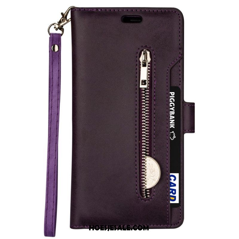 Folio-hoesje voor Samsung Galaxy S22 5G Portemonnee & Lanyard