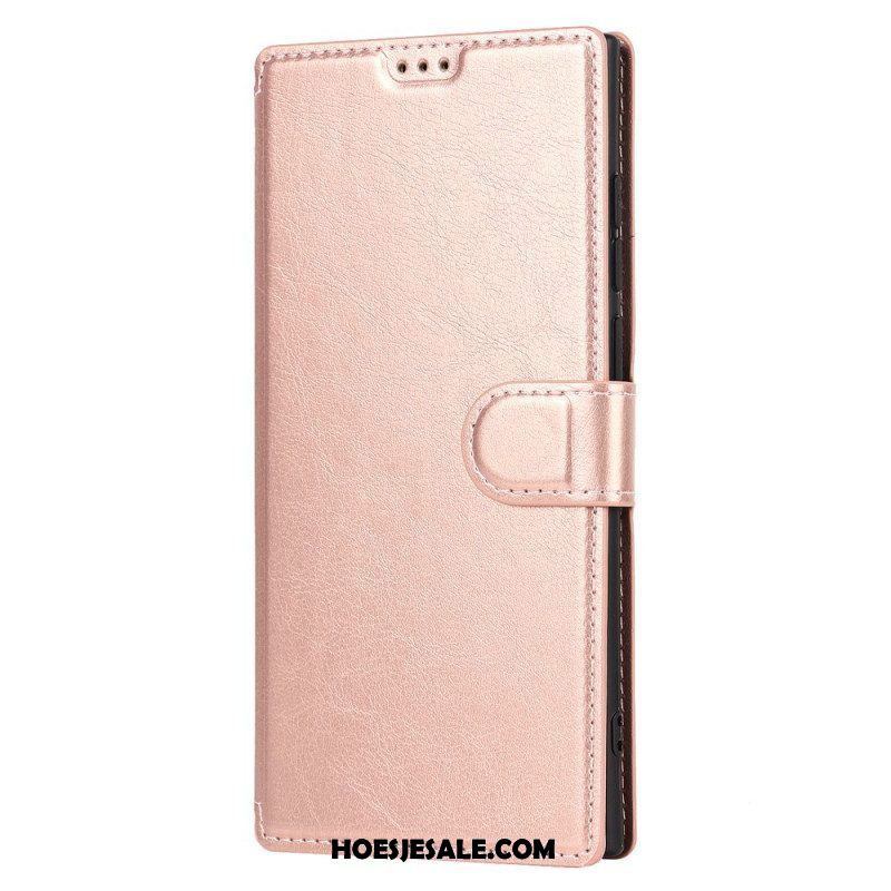 Folio-hoesje voor Samsung Galaxy S22 Ultra 5G Retro Kunstleer