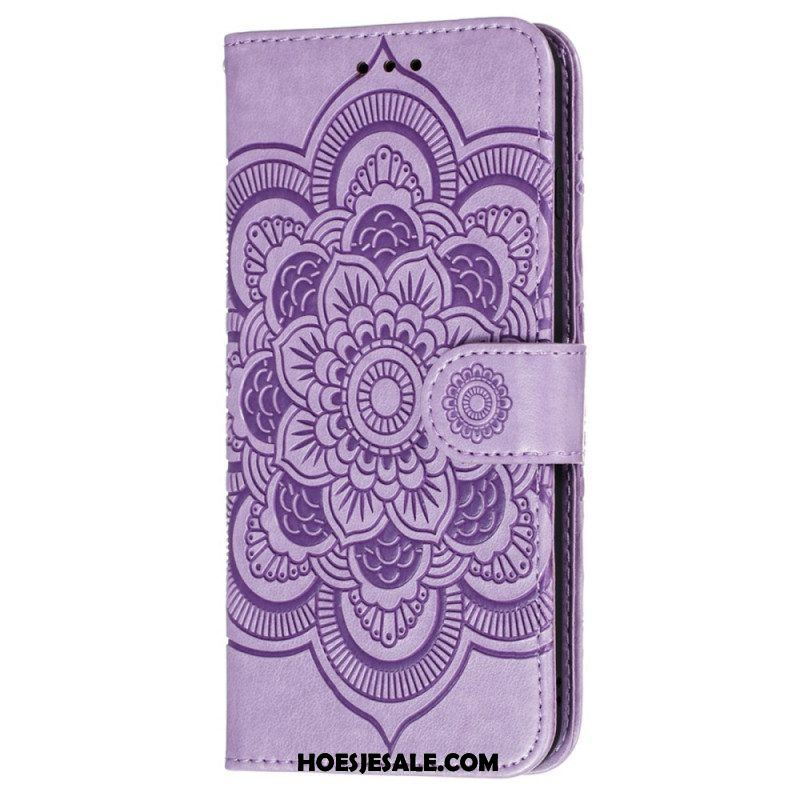 Folio-hoesje voor Samsung Galaxy S22 Ultra 5G Volledige Mandala