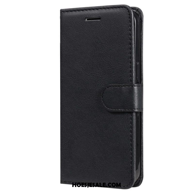 Folio-hoesje voor Samsung Galaxy S23 5G Met Ketting Effen Met Bandje