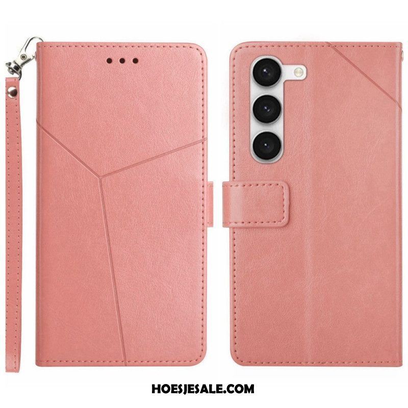 Folio-hoesje voor Samsung Galaxy S23 5G Met Ketting Y Strappy-ontwerp