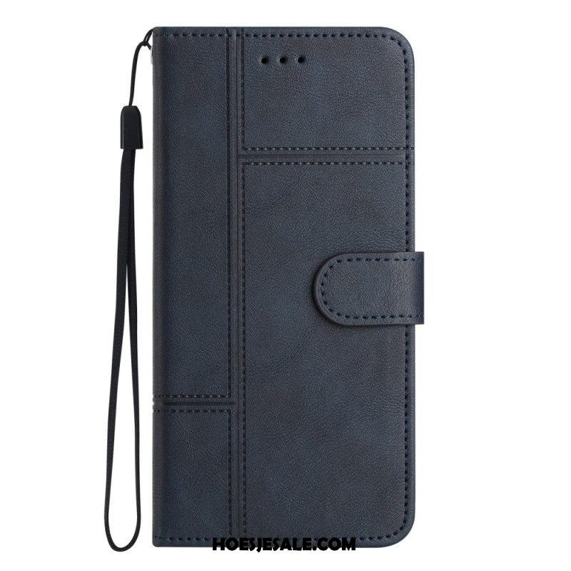 Folio-hoesje voor Samsung Galaxy S23 5G Met Ketting Zaken In Lanyard