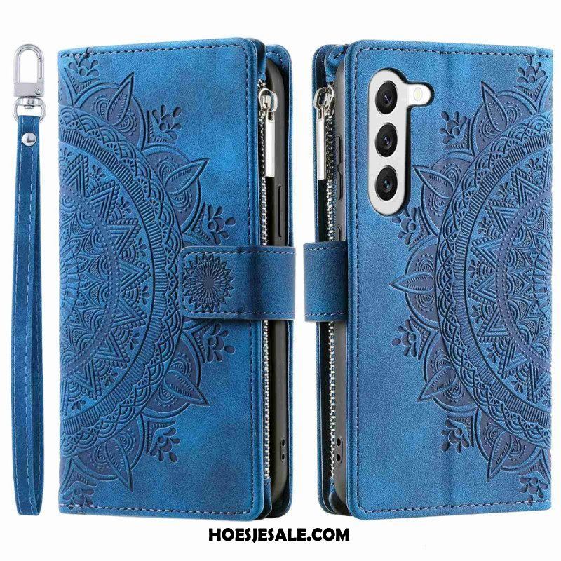 Folio-hoesje voor Samsung Galaxy S23 5G Multifunctionele Mandala