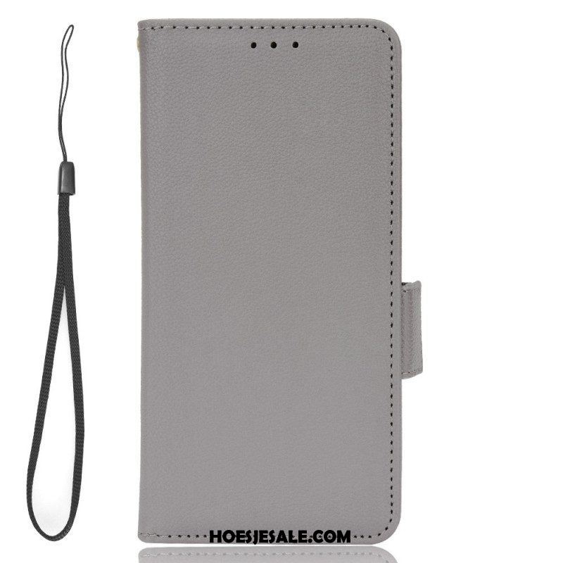 Folio-hoesje voor Samsung Galaxy S23 5G Ultradunne Dubbele Sluiting