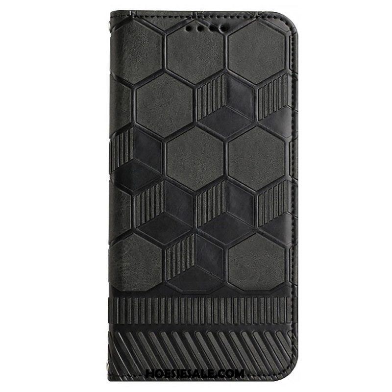 Folio-hoesje voor Samsung Galaxy S23 5G Voetbal Bal Patroon