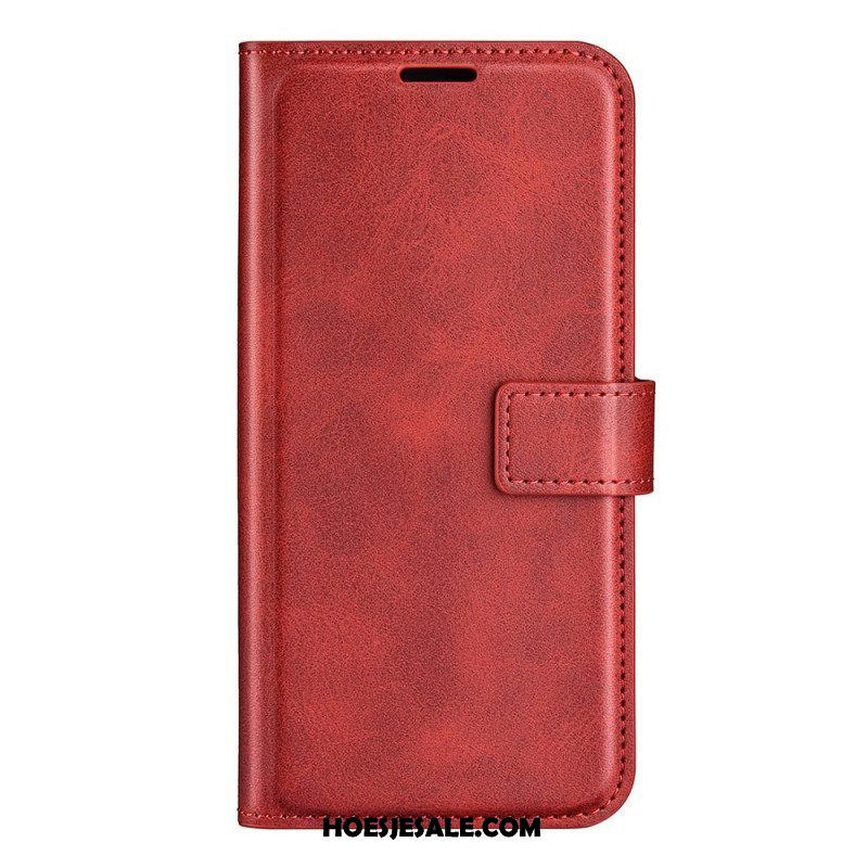 Folio-hoesje voor Samsung Galaxy S23 Plus 5G Stijl Leer Kleur