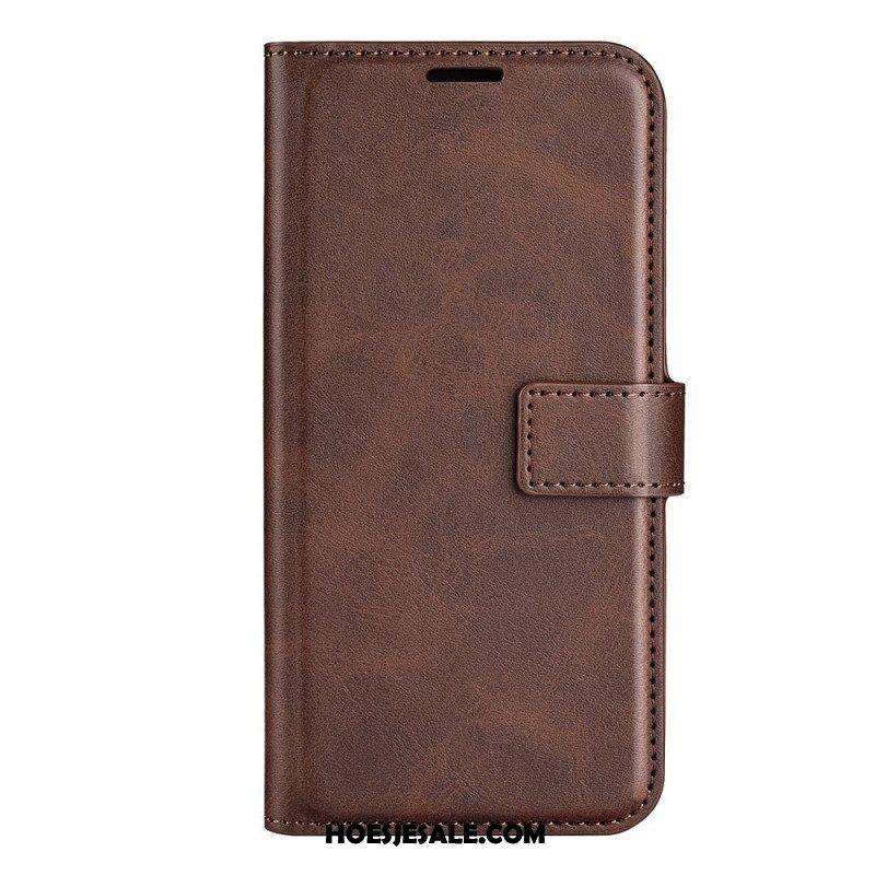 Folio-hoesje voor Samsung Galaxy S23 Plus 5G Stijl Leer Kleur