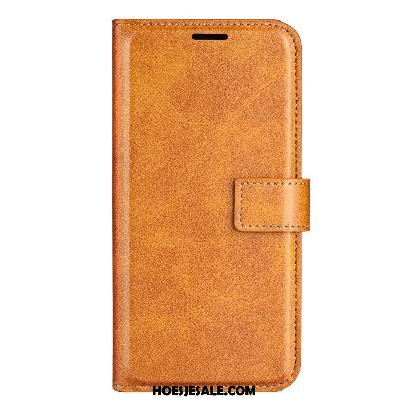 Folio-hoesje voor Samsung Galaxy S23 Plus 5G Stijl Leer Kleur