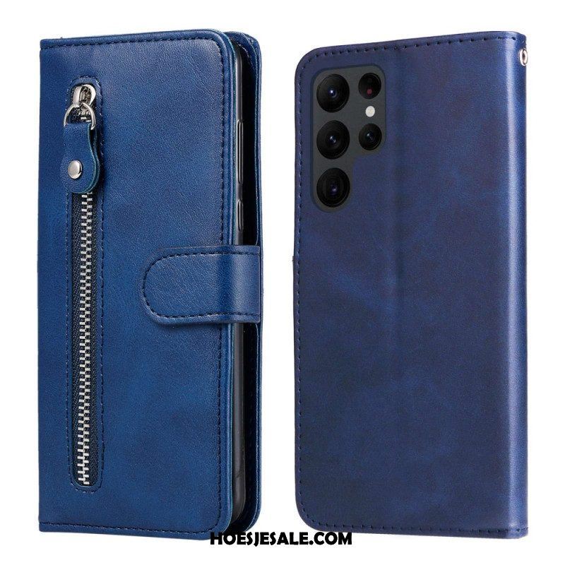 Folio-hoesje voor Samsung Galaxy S23 Ultra 5G Portemonnee