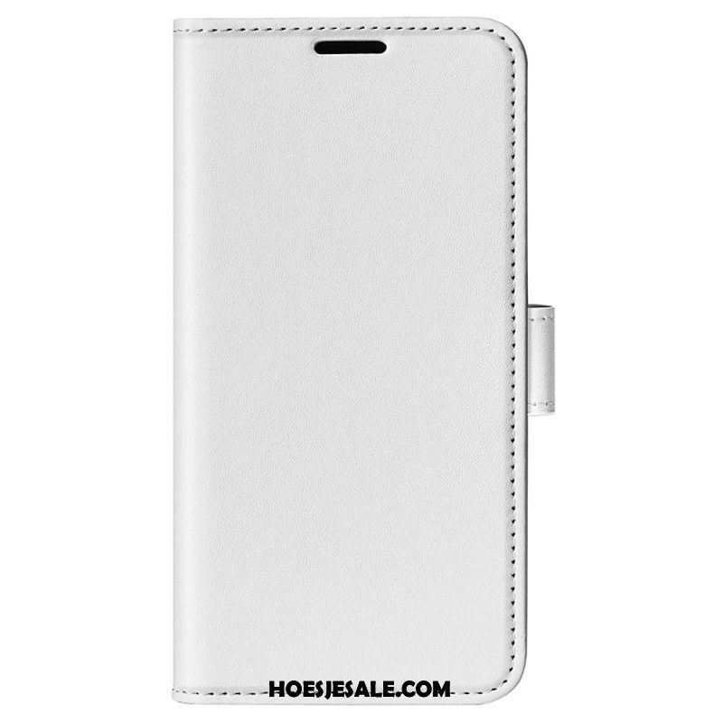 Folio-hoesje voor Samsung Galaxy S23 Ultra 5G Vintage Leereffect