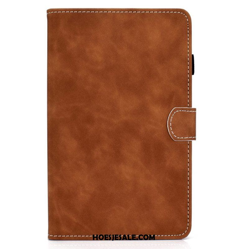 Folio-hoesje voor Samsung Galaxy Tab A8 (2021) Vintage Design Leereffect