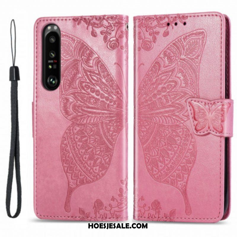 Folio-hoesje voor Sony Xperia 1 III Halve Vlinders