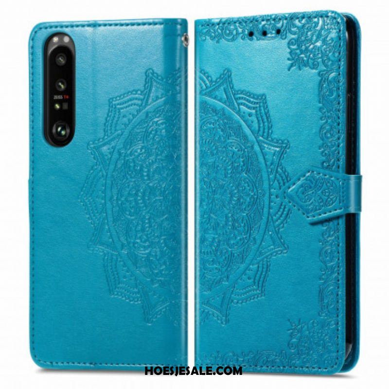 Folio-hoesje voor Sony Xperia 1 III Mandala Middeleeuwen