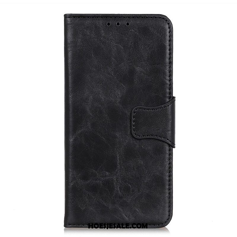 Folio-hoesje voor Sony Xperia 1 IV Gespleten Lederen Vintage Sluiting