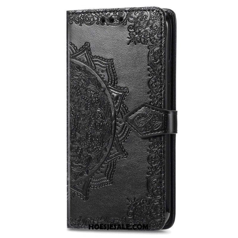 Folio-hoesje voor Sony Xperia 1 IV Mandala Zon Met Lanyard