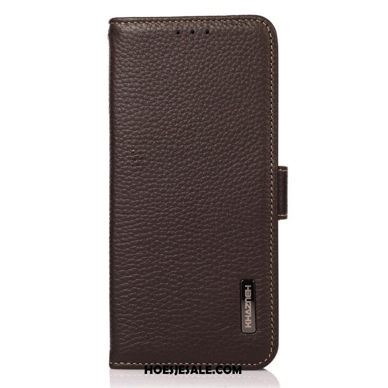 Folio-hoesje voor Sony Xperia 10 IV Lychee Leer Khazneh Rfid