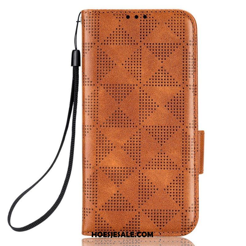 Folio-hoesje voor Sony Xperia 5 IV Driehoeken In Retrostijl