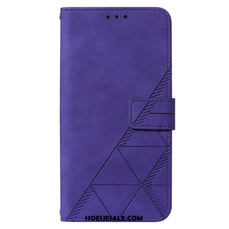 Folio-hoesje voor Xiaomi 12 Lite Driehoeken Met Lanyard