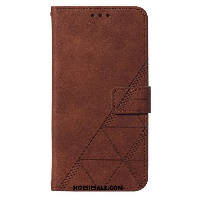 Folio-hoesje voor Xiaomi 12 Lite Driehoeken Met Lanyard