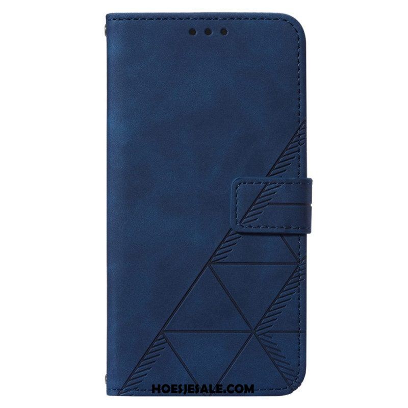 Folio-hoesje voor Xiaomi 12 Lite Driehoeken Met Lanyard