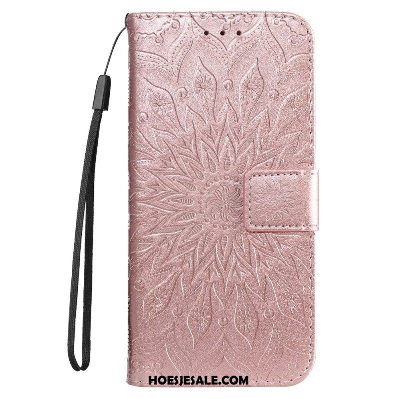 Folio-hoesje voor Xiaomi 12 Lite Mandala Zon Met Lanyard