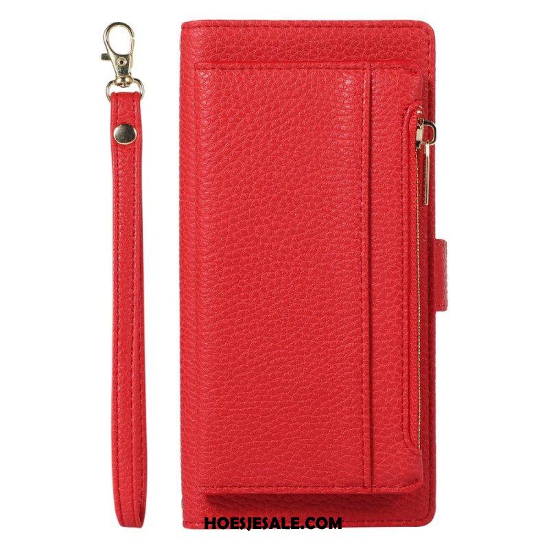 Folio-hoesje voor Xiaomi 12 Lite Portemonnee Leren Afneembare Portemonnee En Lanyard