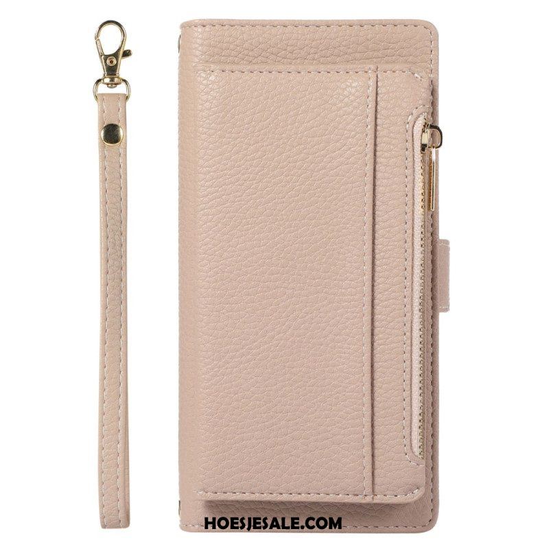 Folio-hoesje voor Xiaomi 12 Lite Portemonnee Leren Afneembare Portemonnee En Lanyard