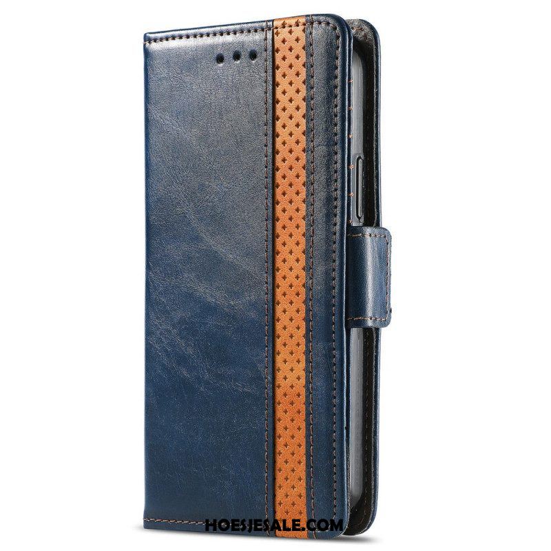 Folio-hoesje voor Xiaomi 12 Pro Tweekleurige Dubbele Sluiting