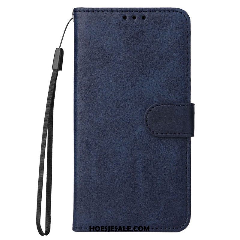 Folio-hoesje voor Xiaomi 12T / 12T Pro Kunstleer Met Riem