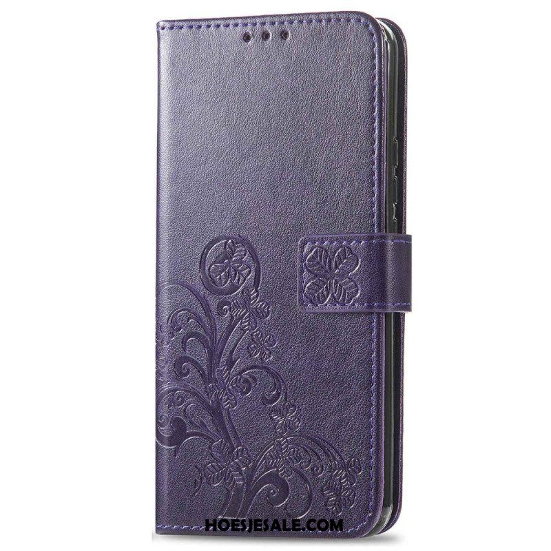 Folio-hoesje voor Xiaomi 12T / 12T Pro Met Ketting Bloemen Met Kleine Bandjes