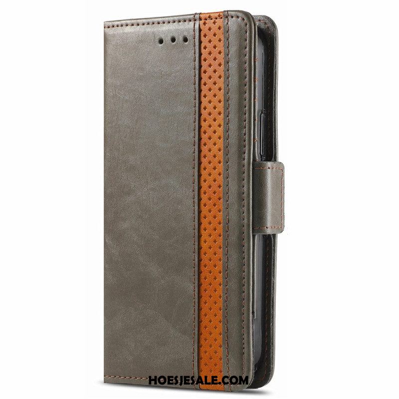 Folio-hoesje voor Xiaomi 13 Tweekleurige Dubbele Sluiting