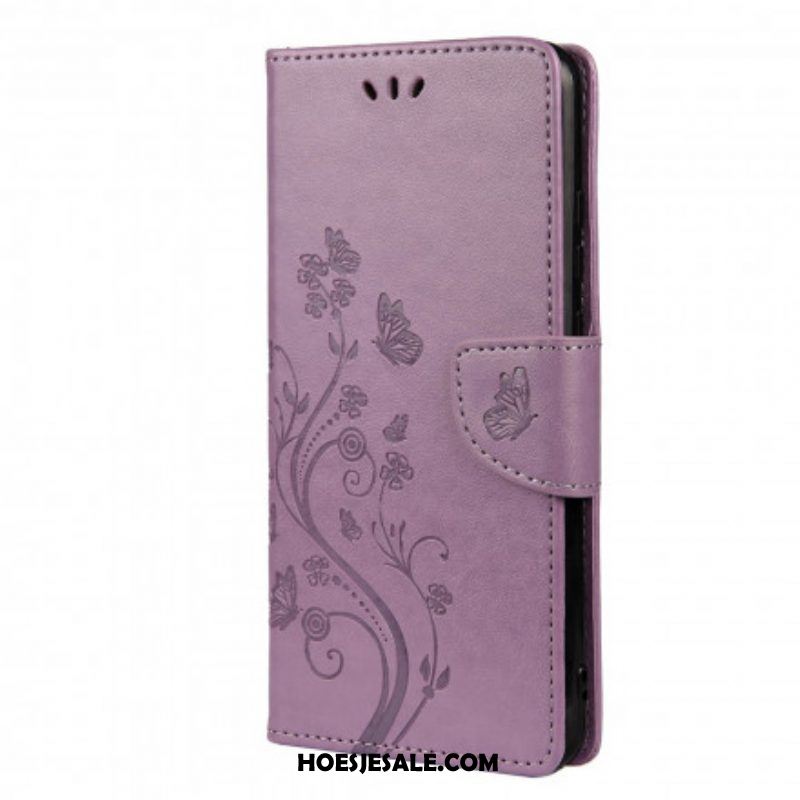 Folio-hoesje voor Xiaomi Redmi Note 10 / 10S Aziatische Vlinders En Bloemen