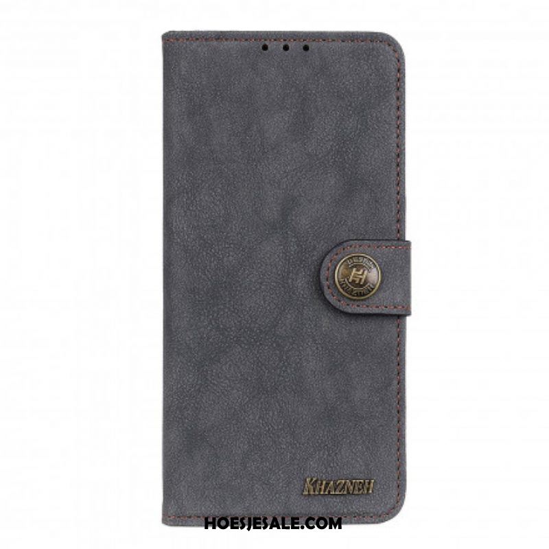 Folio-hoesje voor Xiaomi Redmi Note 10 / 10S Khazneh Retro Splitleer