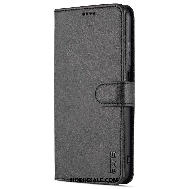 Folio-hoesje voor Xiaomi Redmi Note 10 5G Azns Ledereffect