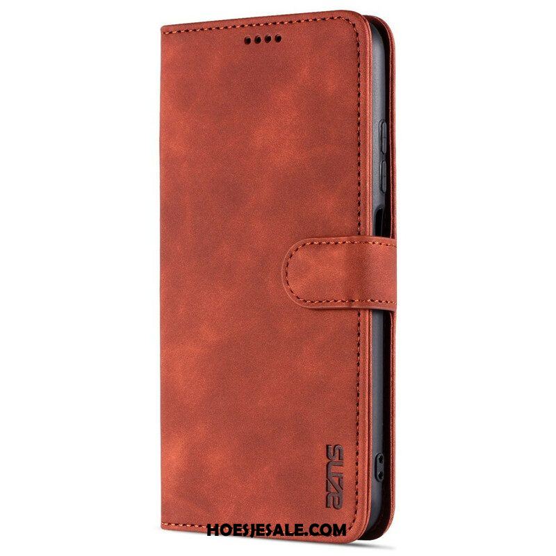 Folio-hoesje voor Xiaomi Redmi Note 10 5G Azns Ledereffect