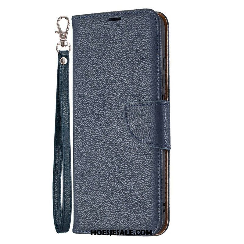 Folio-hoesje voor Xiaomi Redmi Note 10 5G Flip Case Lychee Rabat Schuin