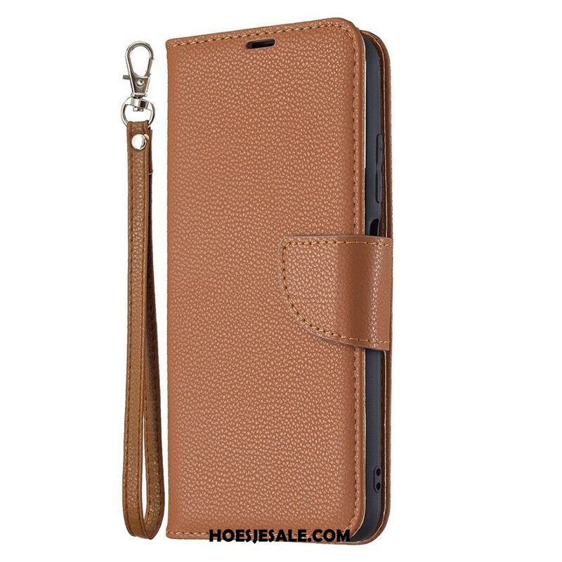 Folio-hoesje voor Xiaomi Redmi Note 10 5G Flip Case Lychee Rabat Schuin