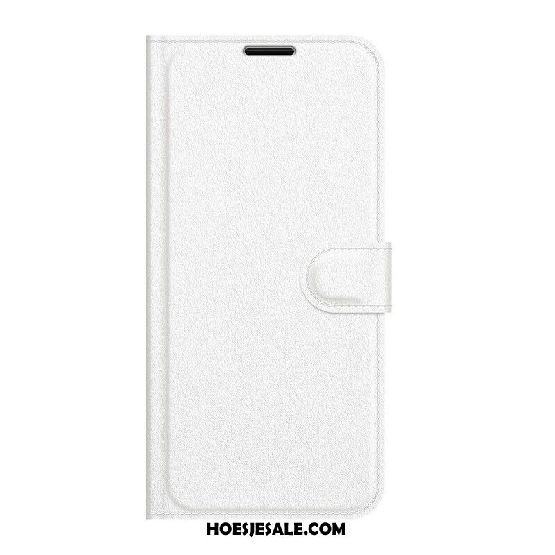 Folio-hoesje voor Xiaomi Redmi Note 10 5G Klassiek Kunstleer