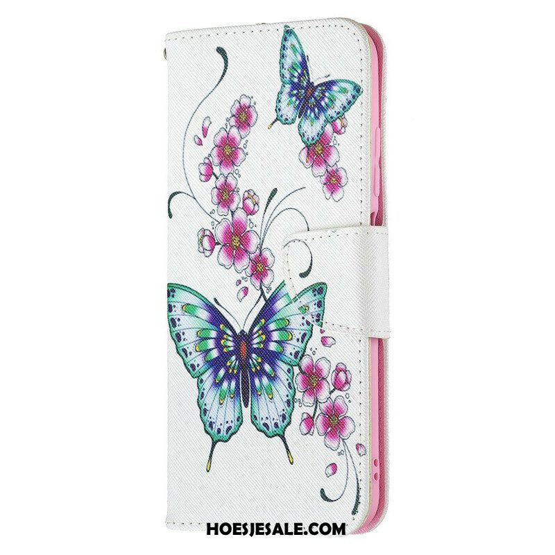 Folio-hoesje voor Xiaomi Redmi Note 10 5G Prachtige Vlinders