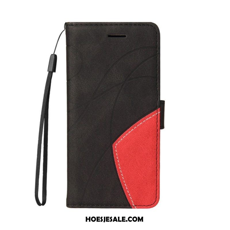Folio-hoesje voor Xiaomi Redmi Note 10 Pro Tweekleurig Kenmerkend Kunstleer