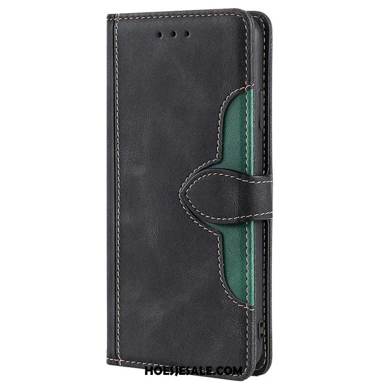 Folio-hoesje voor Xiaomi Redmi Note 11 / 11S Imitatieleer Bicolor Stijlvol