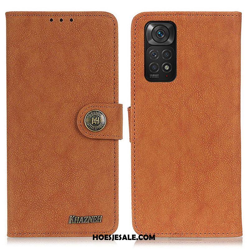 Folio-hoesje voor Xiaomi Redmi Note 11 / 11S Khazneh Retro Splitleer