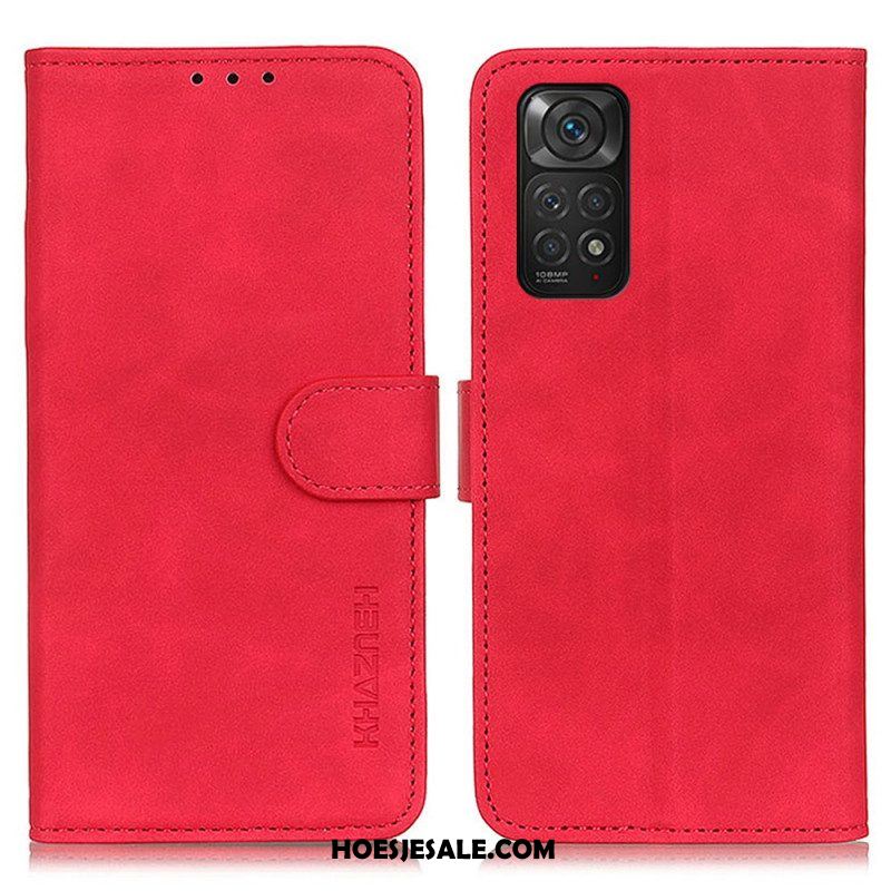 Folio-hoesje voor Xiaomi Redmi Note 11 / 11S Khazneh Vintage Leereffect