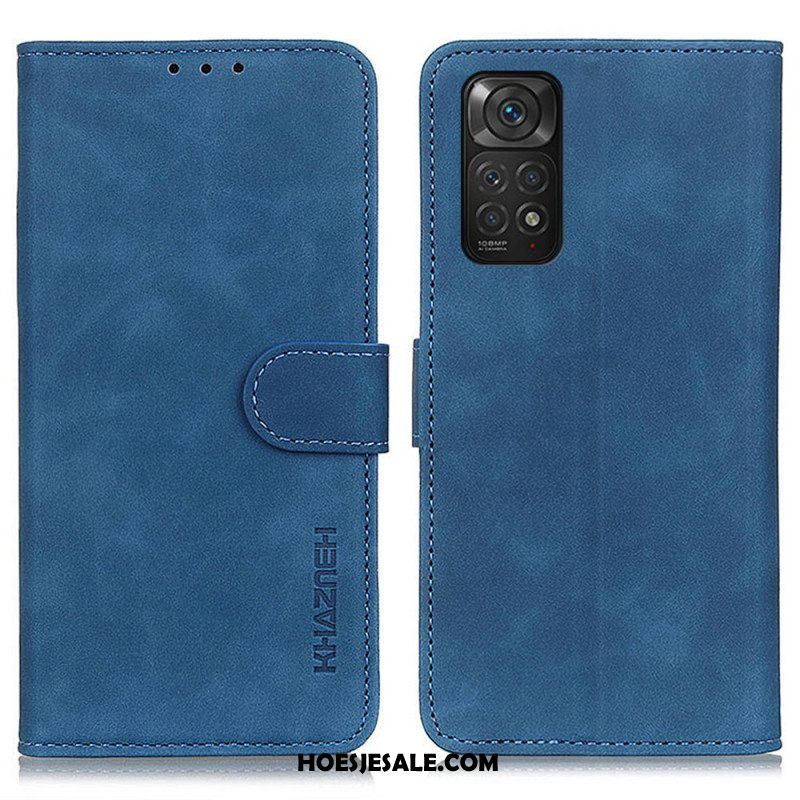 Folio-hoesje voor Xiaomi Redmi Note 11 / 11S Khazneh Vintage Leereffect