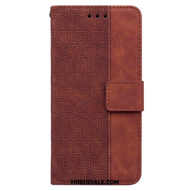 Folio-hoesje voor Xiaomi Redmi Note 11 / 11S Met Ketting Patroon Met Bandjes