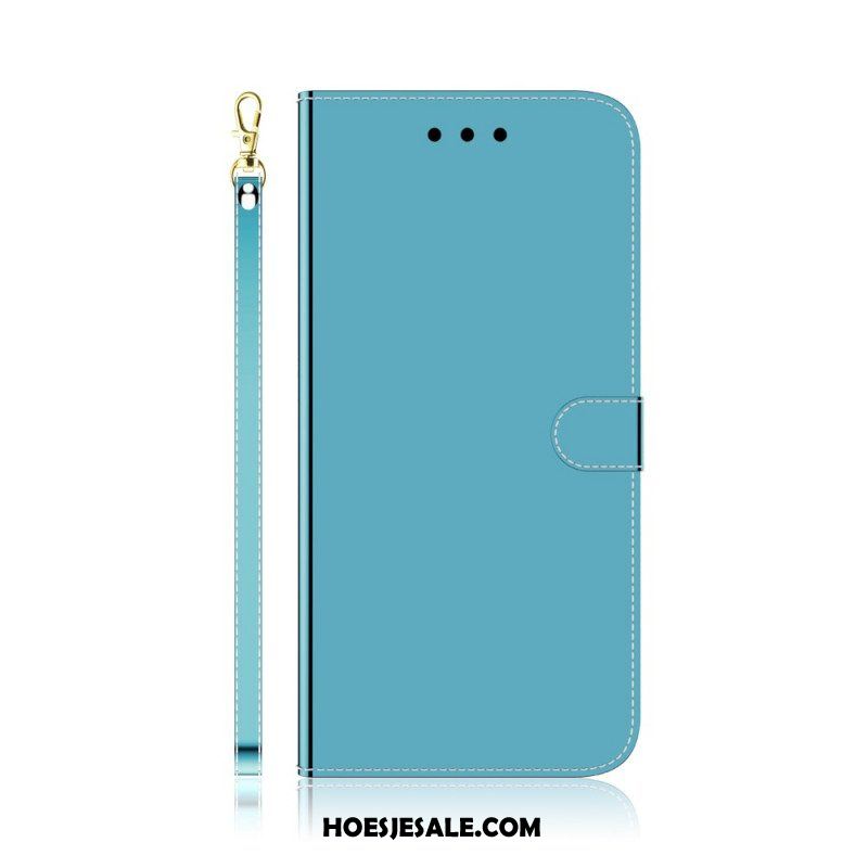 Folio-hoesje voor Xiaomi Redmi Note 11 / 11S Spiegelhoes Van Imitatieleer
