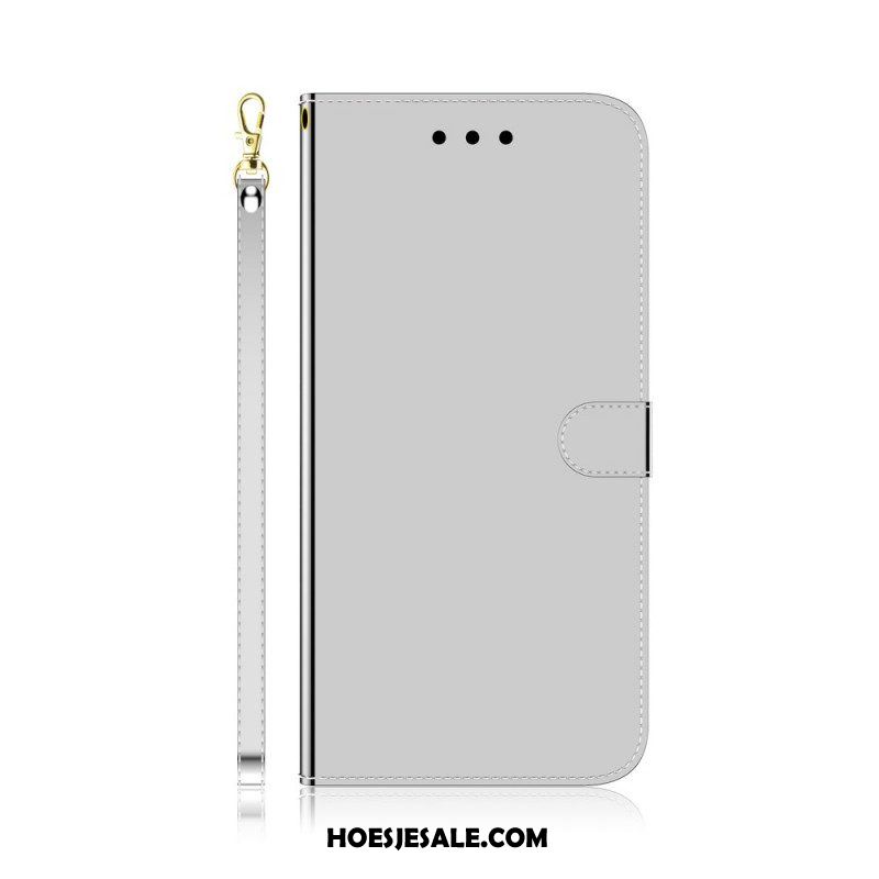 Folio-hoesje voor Xiaomi Redmi Note 11 / 11S Spiegelhoes Van Imitatieleer